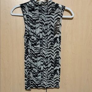 Enza Costa Monochrome Sleeveless Top
